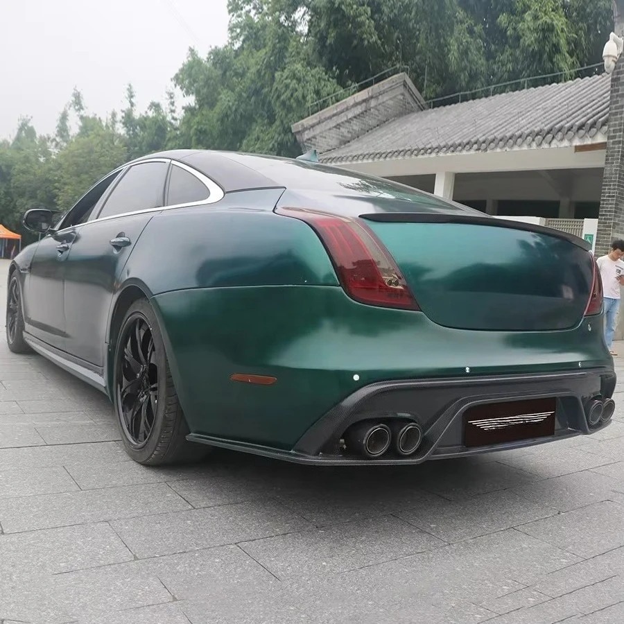 SVR for XJL Body Kit 2009-2020 Half Carbon Fiber Front/Rear Bumpers Side Skirts Exhaust Cut-Outs Bolt-On New